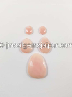 Pink Opal Rose Cut Slices